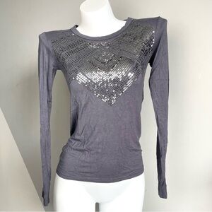 2000s Sequin Long Sleeve Top